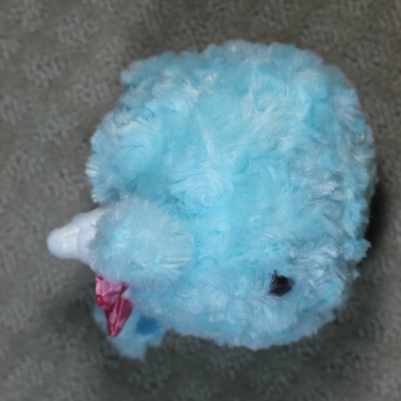 YooHoo Friends 7" Narwhal & 5" Num Nom Fuzzy Blue Unicorn Plush Toys - Picture 4 of 8